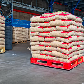 Combulux houtpellets - pallet met 70 zakken van 15 kg