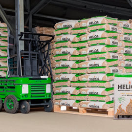 Helios houtpellets - pallet met 65 zakken van 15 kg