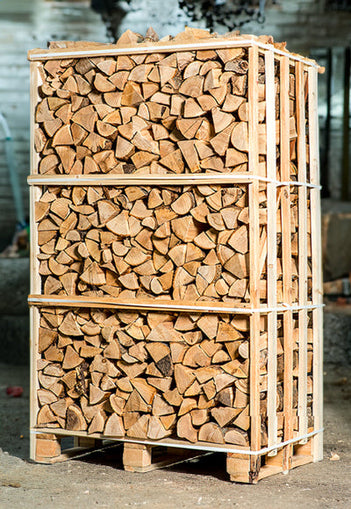 Haardhoutpallet van ovengedroogd eikenhout, 25 cm, 1,8 m³